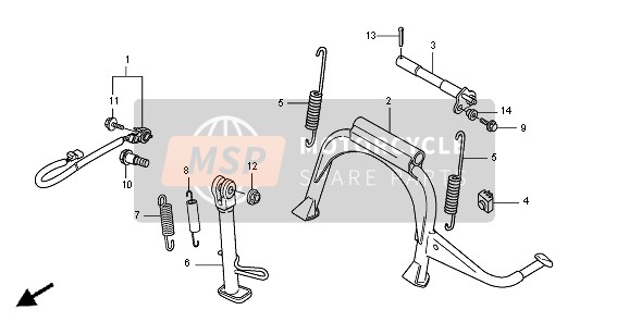 Honda SH300AR 2008 Supporter pour un 2008 Honda SH300AR